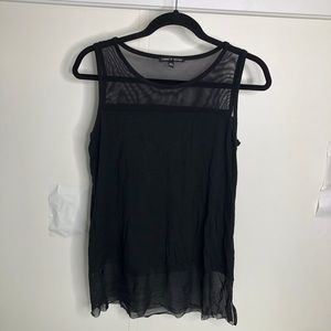 Cable & Gauge M black top sheer on top and bottom